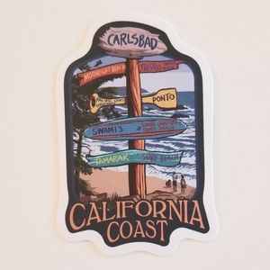 10/$10 California Coast Sticker
